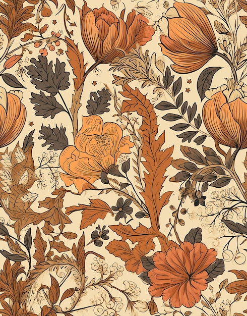 Autumn Concept Fall Patterned achtergrond