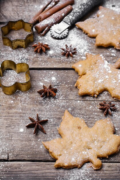 Autumn cookies spices