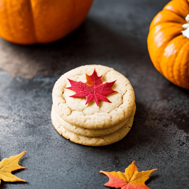 autumn cookies with different flavours