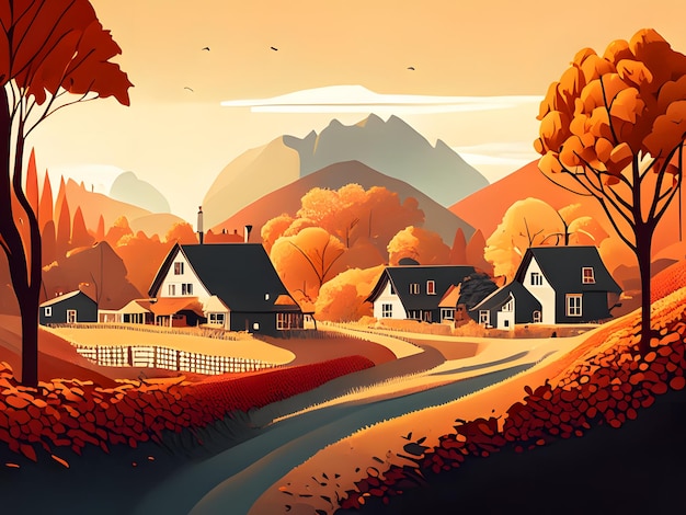 autumn countryside scenery