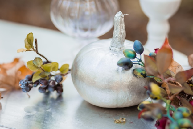  autumn decor in the forest