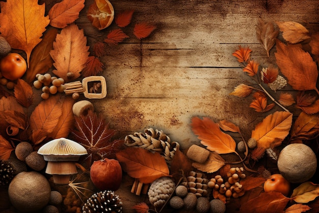 autumn elements texture background