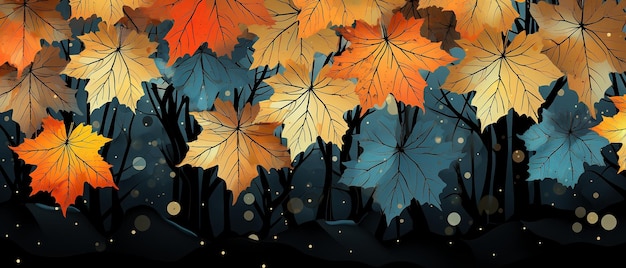 Autumn enchanted background