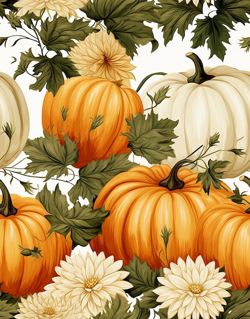 Autumn Fall Concept Patterned Background