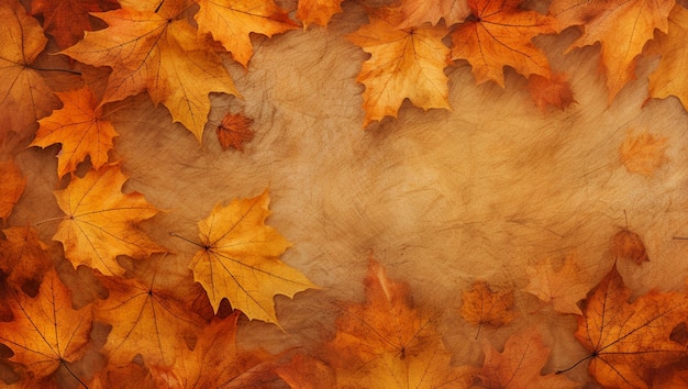 Autumn fall leaves texture background