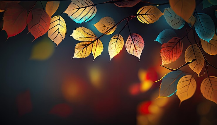 Foto autumn fall leaves zachte achtergrond met kopie ruimte voor tekst
