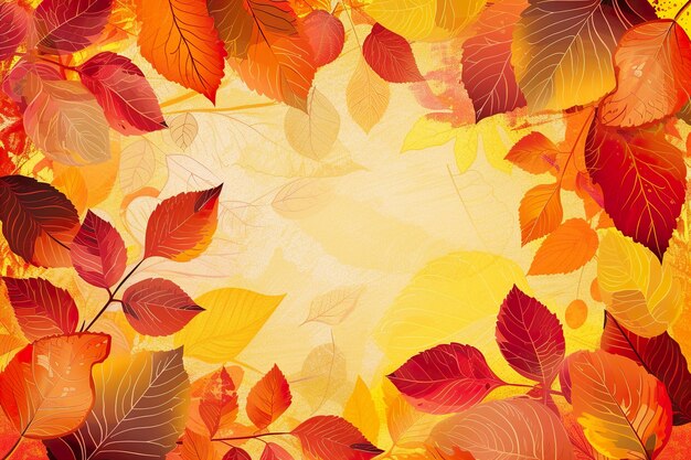 Autumn fall season background vector template no Text ar 32 iw 2 v 6 Job ID ee9ceba46e1f4b4d84a87a12b7a6005e