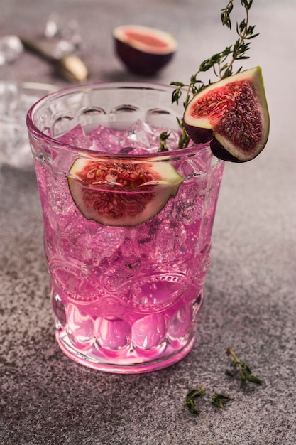 Autumn fig cocktail