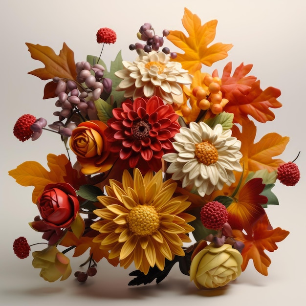 autumn flowers bouquet