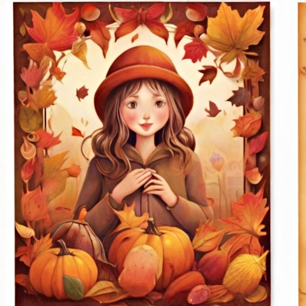 가을 인사 카드