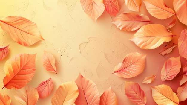 Autumn Hand drawn watercolor background