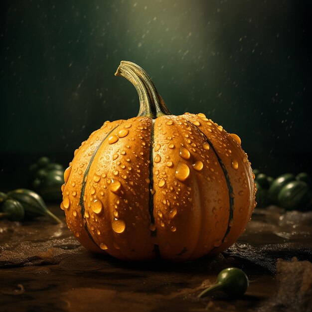 Autumn Harvest 16k UHD Cinematic Kabocha Squash Wallpaper