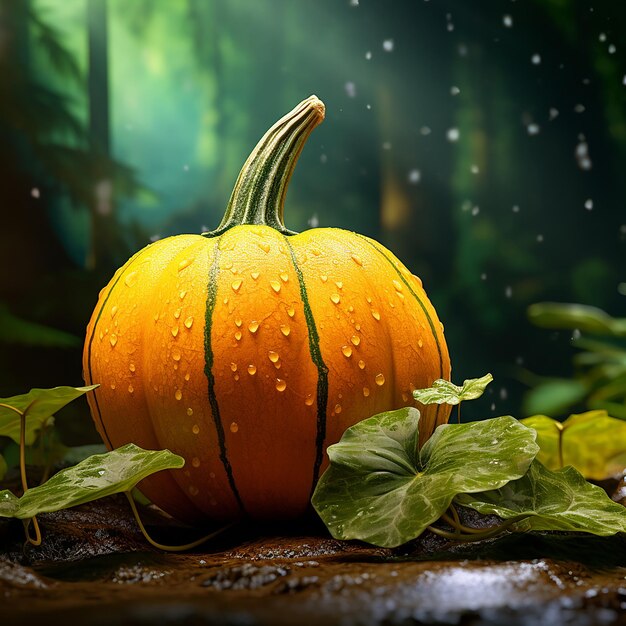 Autumn Harvest 16k UHD Cinematic Kabocha Squash Wallpaper