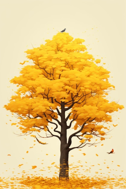 Autumn illustration background