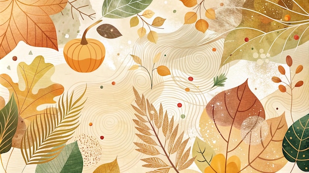 autumn illustration wallpaper