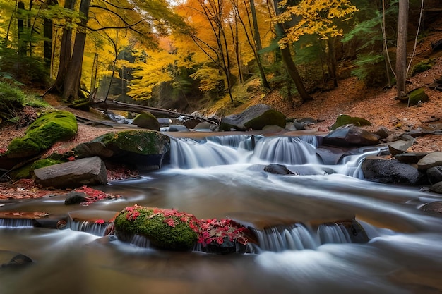 autumn landscape in the mountains