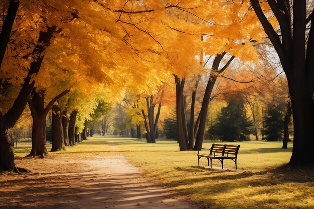 autumn landscape in the park