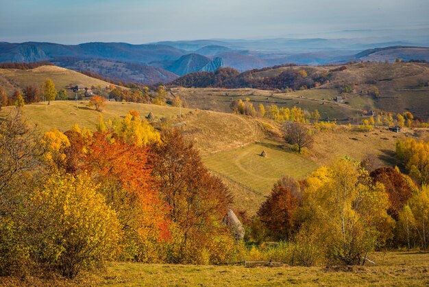 Autumn landscape in Romania