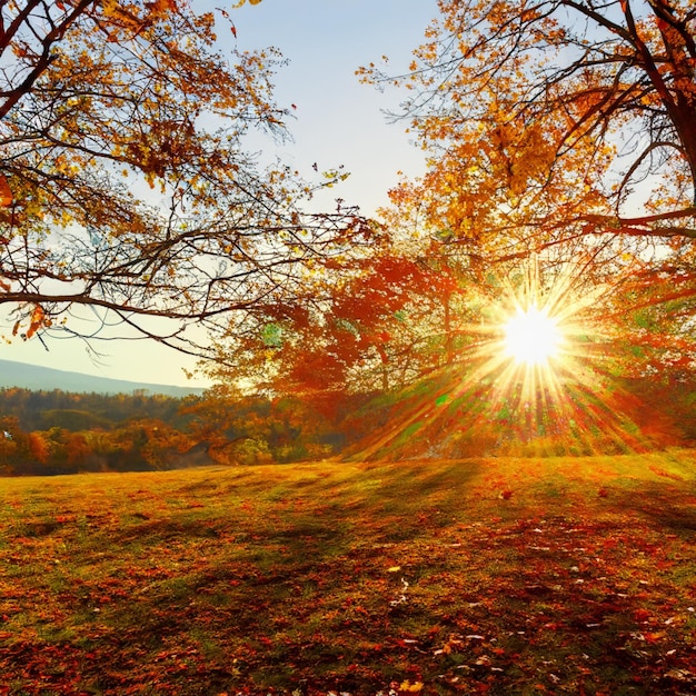 Photo autumn landscape