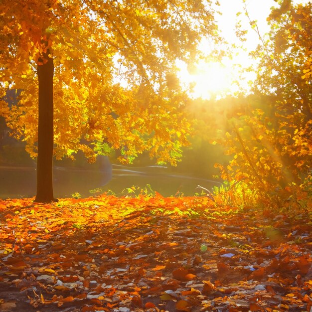 Foto paesaggio autunnale