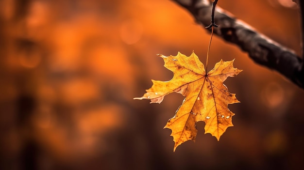 Photo autumn leaf background