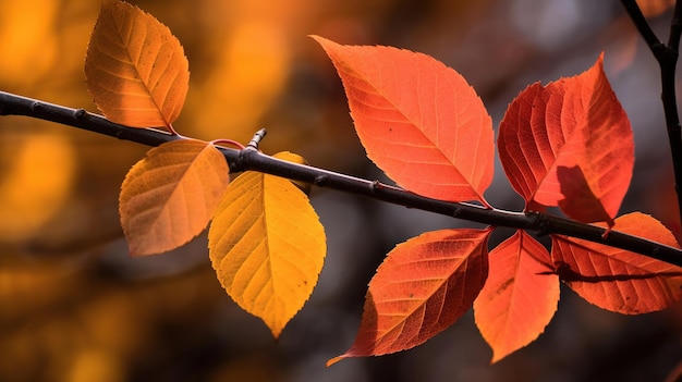 Photo autumn leaf background