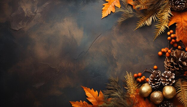 Фото Осеннее украшение листьев на деревьях яркими цветами празднует природу, созданную искусственным интеллектом
