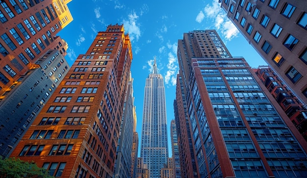 Photo autumn leaves adorning the cityscape generated by ai