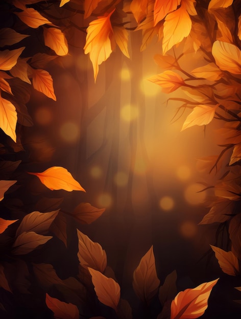 Autumn Leaves Background 2