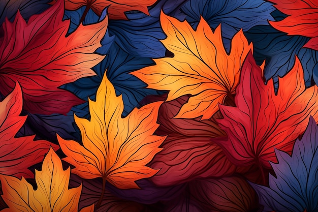 autumn leaves background