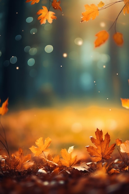 Autumn leaves background