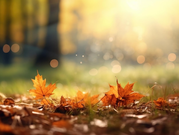 Autumn leaves background