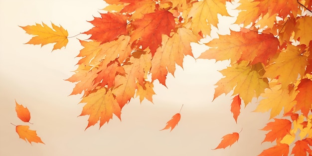 Осенние листья крупный план на светлом фоне Место для текста xAsolar powered globexA