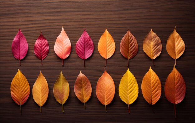 Photo autumn leaves for decoration isolated