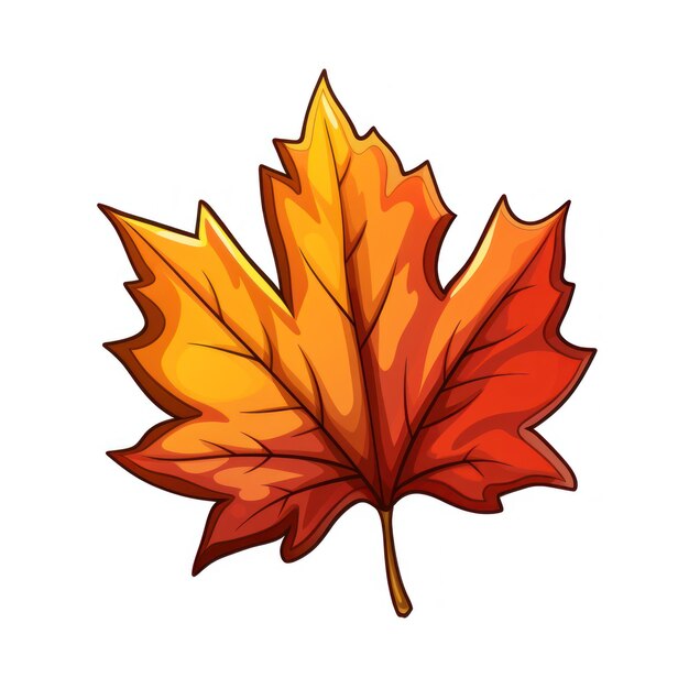 Autumn leaves icon for the Thanksgiving