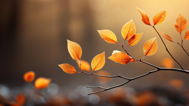 Фото Осенние листья на дереве