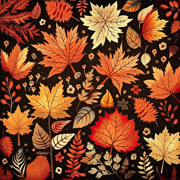 autumn leaves pattern