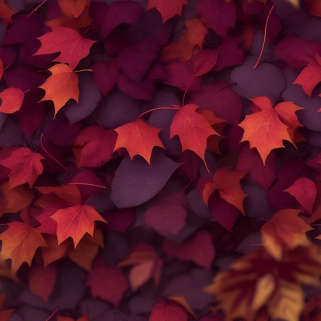 가을의 잎은 원활한 패턴을 가지고 있습니다.