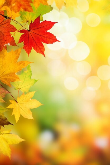 Осенние листья в солнечный день