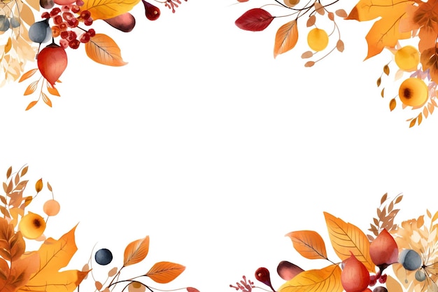 Autumn Leaves Welcome Autumn welcome sale banner and poster idea Copyspace Generative Ai