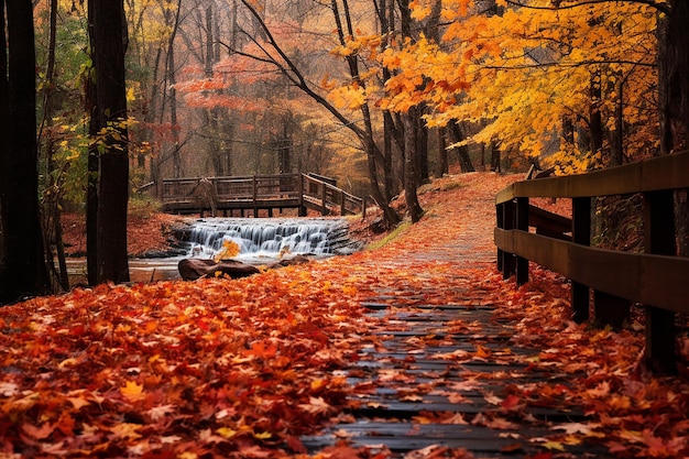 ウェストバージニアの秋の葉
