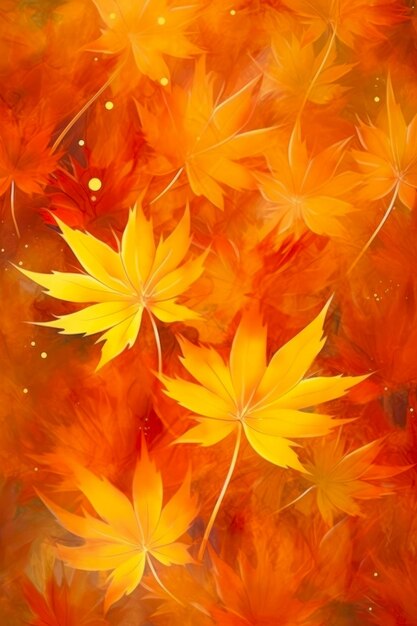 Осенние кленовые листья фон Красочные осенние листья Осенний сезон