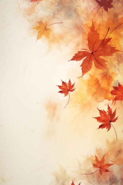 Autumn maple leaves background