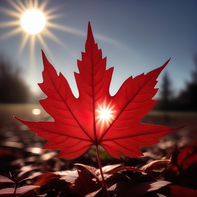 Photo autumn maple leaves on the backgroundbeautiful maple leaf in the park