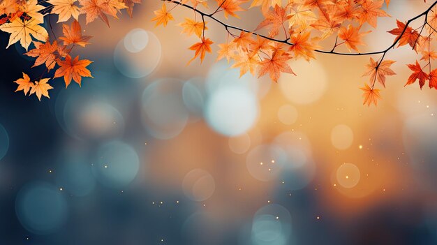 Autumn maple leaves maple background