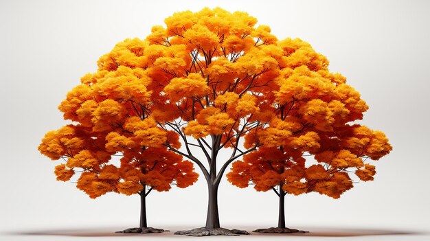 Foto albero d'acero d'autunno