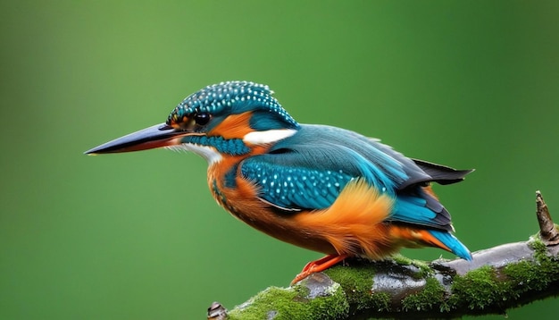 Photo autumn migrant female common kingfisher alchedo atthis