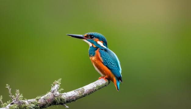 Photo autumn migrant female common kingfisher alchedo atthis