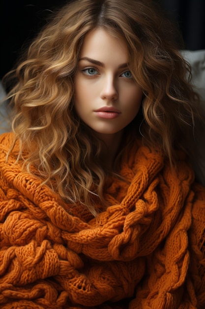 가을 분위기 stock photo 여자 모델
