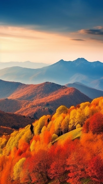 Autumn in the mountains wallpaper